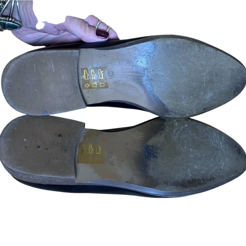 Madewell Black Leather Women’s Slip-On Loafers — Size 8.5 - Picture 14 of 15